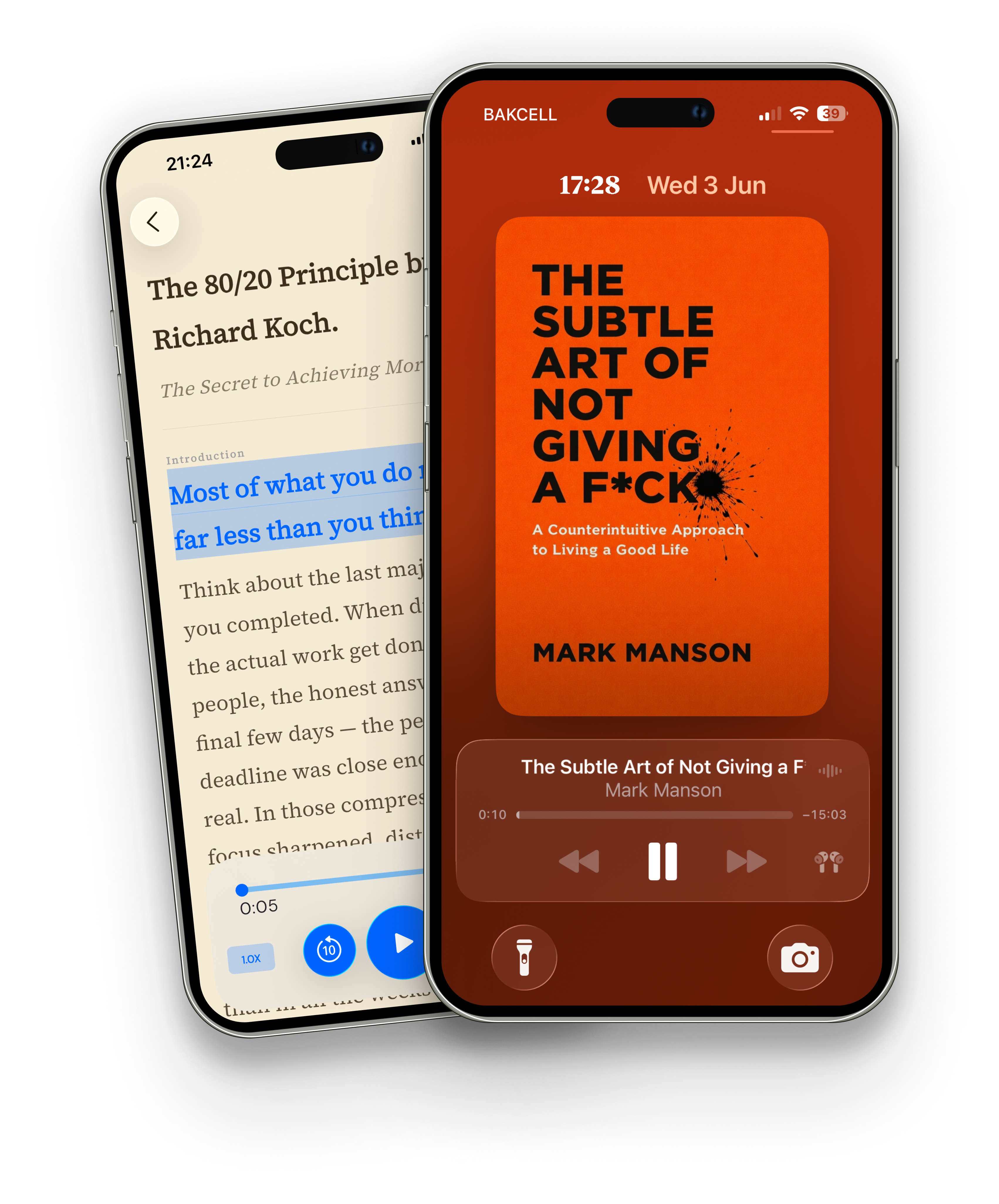 Audio player with read-along text