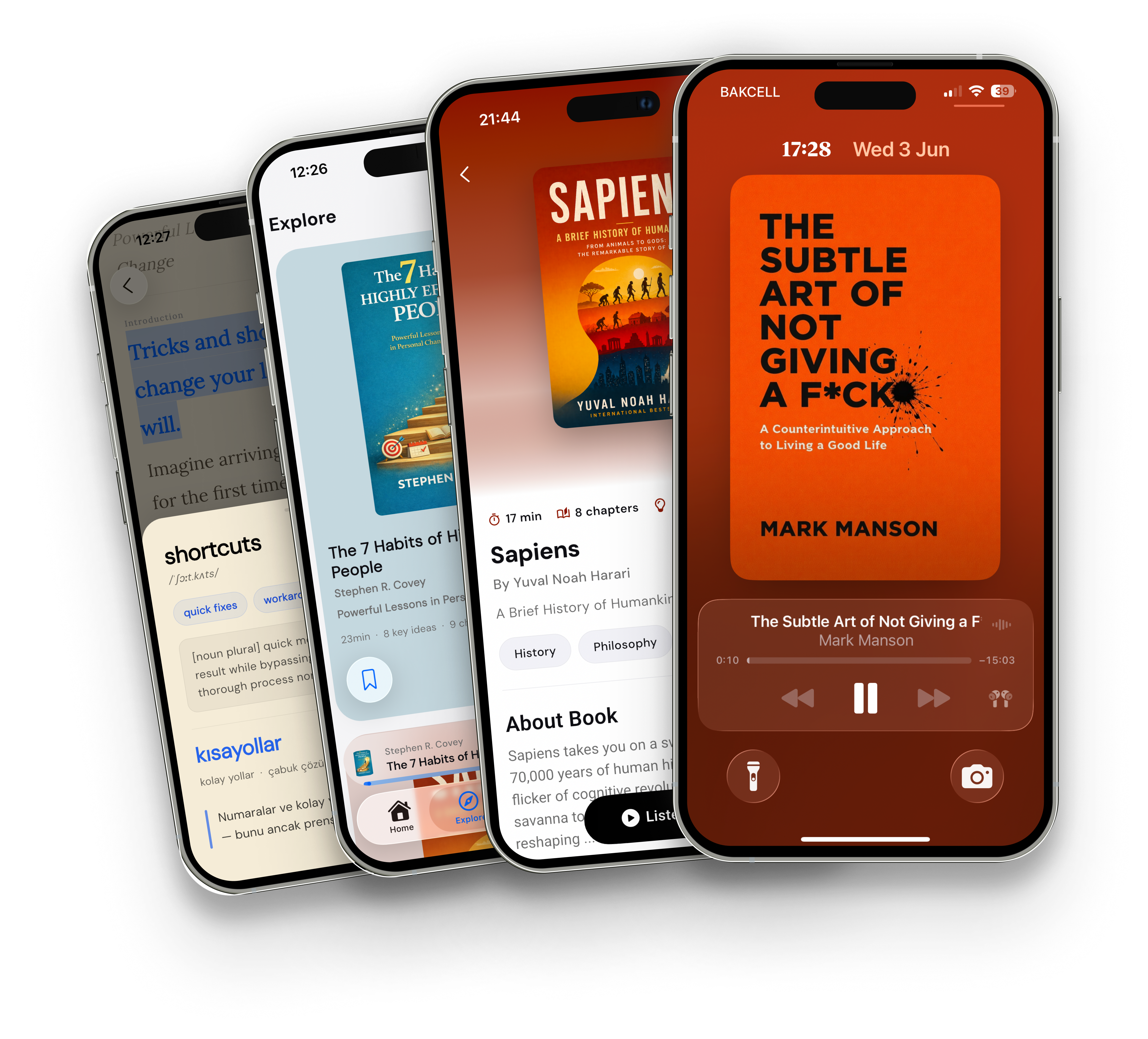 Booksify app on multiple phones